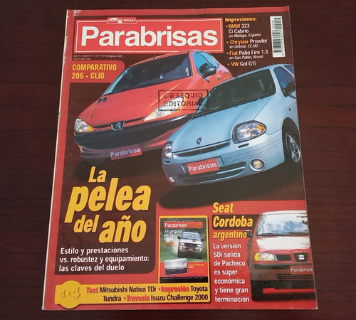 Revista Parabrisas Mayo 2000 N° 259 Clio 206 En Olivos - Zwt