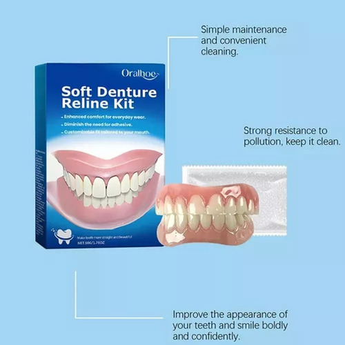 Juego Profesional De Prótesis Dentales De Silicona