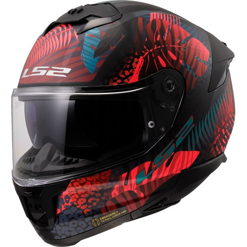 Capacete Feminino Ls2 Ff808 Jungle Rosa Fechado Óculos Solar