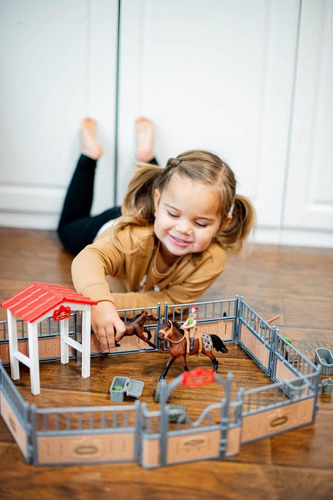 Set De Juego Horse Stable Kidbest Con Juguetes Para Caballos