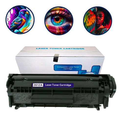 Cartucho Toner Compatível 2612a 1010 1015 1018 1020
