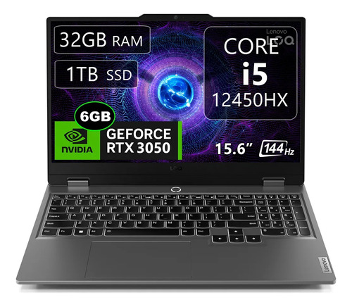 Lenovo Loq 15irx9 I5-12450hx 32gb 1tb Ssd 144hz Fhd