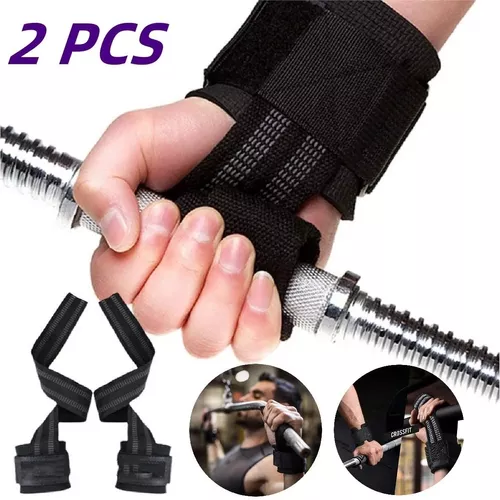 ASIPRO Correas Levantamiento de Pesas + Muñequeras Gym Hombre y Mujer, Muñequeras  Crossfit Para Cross Training & Weight Lifting Straps Gym Para Halterofilia,  Peso Muerto y Powerlifting : : Deportes y aire