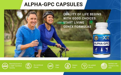 Imagen 4 de 5 de Alfa Gpc Colina 600mg Por Porción | 60 Cápsulas - Suplement