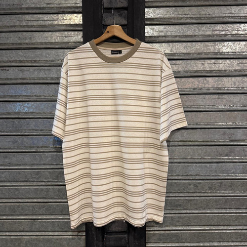 Remera Oversize Unisex Dogma Rayada 20/1 De Algodon Heavy