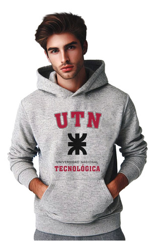 Buzo Canguro Unisex Universidad Tecnológica Nacional Utn 01