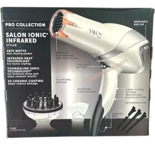 Secadora Salon Ionic Infrared Beauty Sb5200 Gris