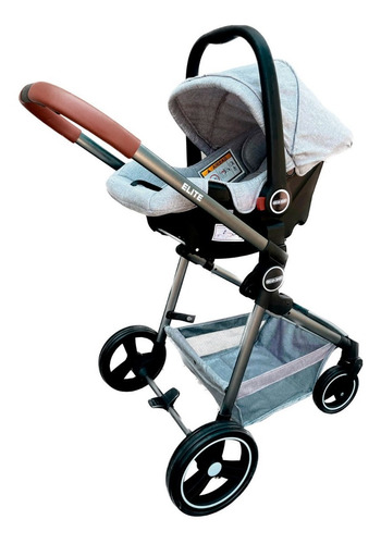 Imagen 8 de 10 de Coche Mega Baby Bebe Convertible 3 En 1 Con Huevito Y Moises