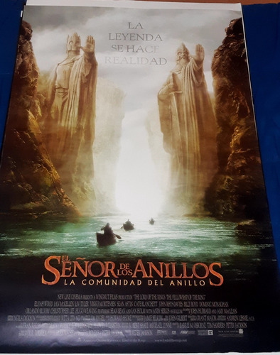 Poster Original De Cine/ El Señor De Los Anillos/ 2001/ 