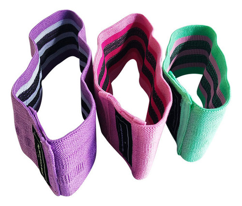 Kit 3 Bandas Elásticas Ejercicio Yoga Ligas De Resistencia