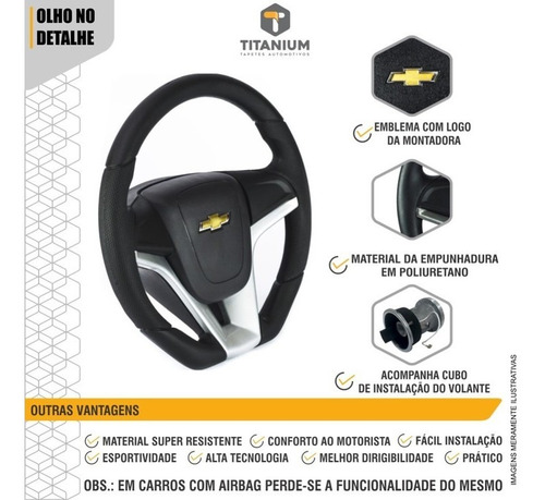 Imagem 5 de 5 de Volante Cruze Gm Celta Corsa Classic C/cubo De Brinde Prata