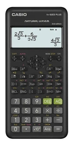 Calculadora Cientifica Casio Fx-82la O ES Plus 2da Edición Full Color Negro