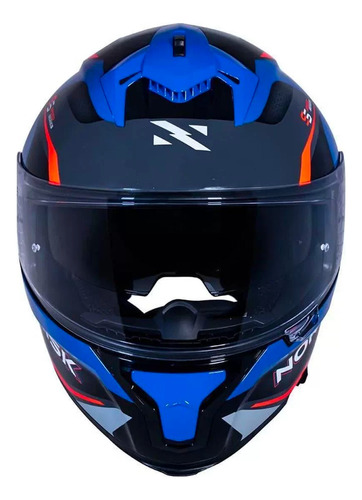 Capacete Norisk Strada Drive Blue Orange Grey