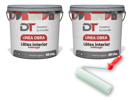 Pintura Latex Interiores Antihongos Humedad  20 + 20lts