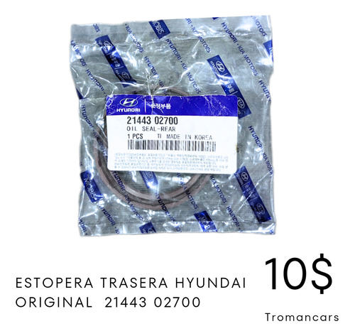 Estopera Trasera Hyundai Original.