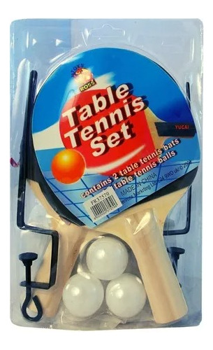 Set Ping Pong Paleta+pelotas+soporte+red Deportifi