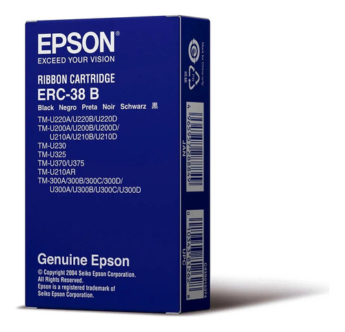 Cinta Epson Erc38 Negra Original