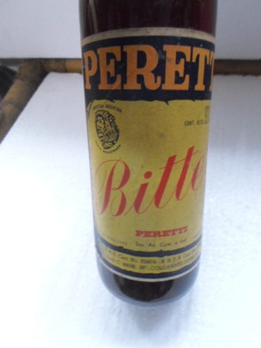 Botella Bitter Peretti X 920 Cc  Llena Coleccionable