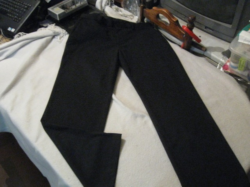 Pantalon De Vestir Van Heusen Talla W32 L30  Negro S/pinzas
