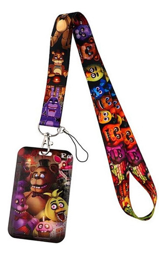 Five Nights Freddy's Characters Lanyard Llavero Identif...