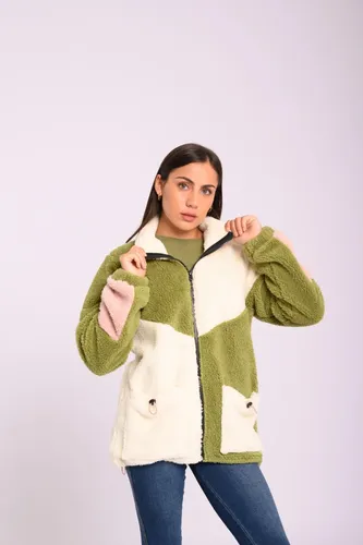 Campera Canva Sherpa Combinado Peludita Abrigada 210831