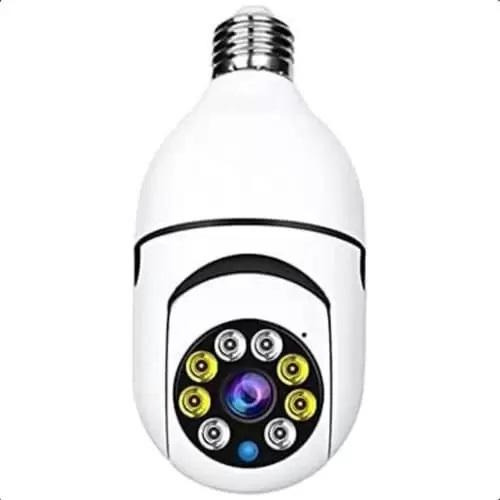 Câmera Segurança Wifi Ip Sem Fio 360 Encaixe Lampada