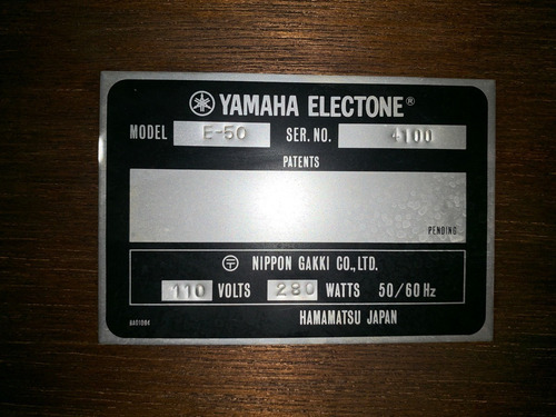 Imagen 8 de 8 de Órgano Yamaha E50