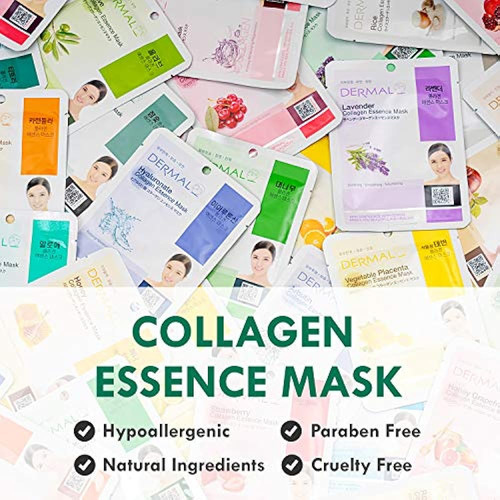 Paquete Combinado De Hojas De Mascarilla Facial De Cara Comp