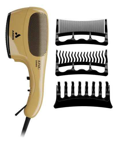 Secadora De Cabello Andis Iónico Cerámico 1875w Dorado