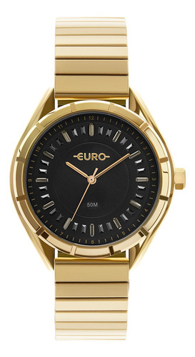 Relógio Euro Feminino Glitz Dourado - Eu2036yrf/4p