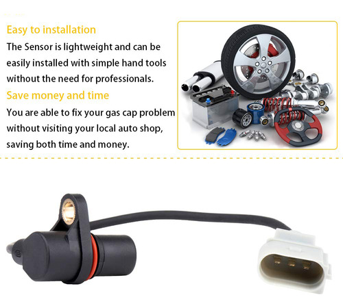 - Sensor De Cigüeñal Para Jetta A4 Turbo 06a906433l