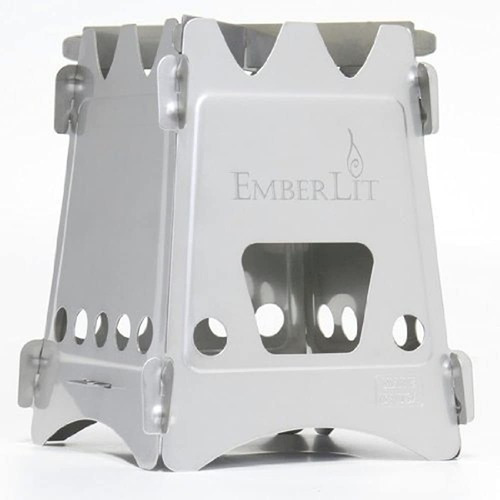 Emberlit Acero Inoxidable Estufa Diseño Compacto Ideal Para