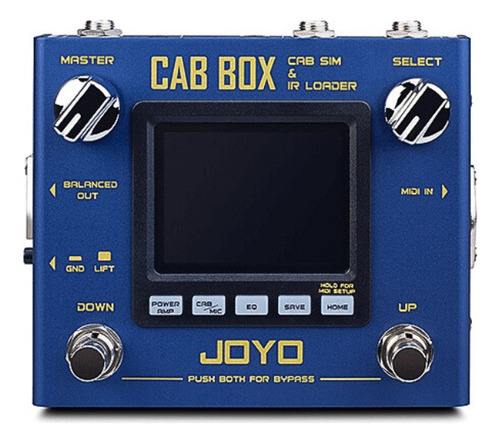 Pedal De Efectos Joyo Cab Box R-08  Azul