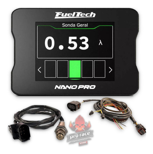 Fueltech Kit Nanopro C/ Chicote 2m + Sonda Bosch 4.2 012291