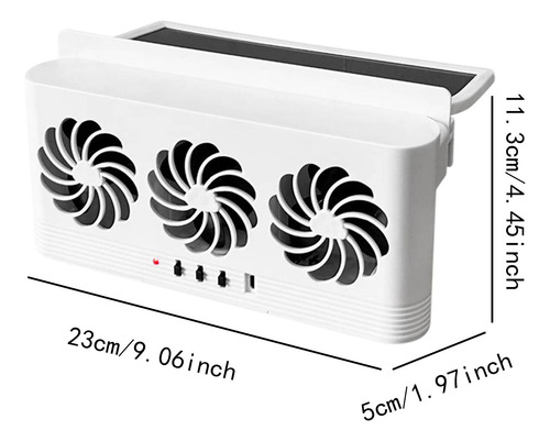 Ventilador De Automóvil Ventilador Usb Ventana Lateral