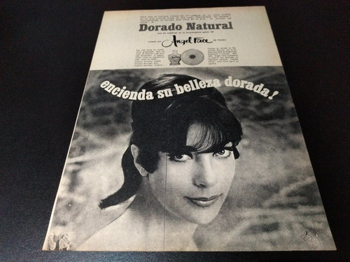 (pb197) Publicidad Clipping Maquillaje Angel Face * 1966 (Usado)