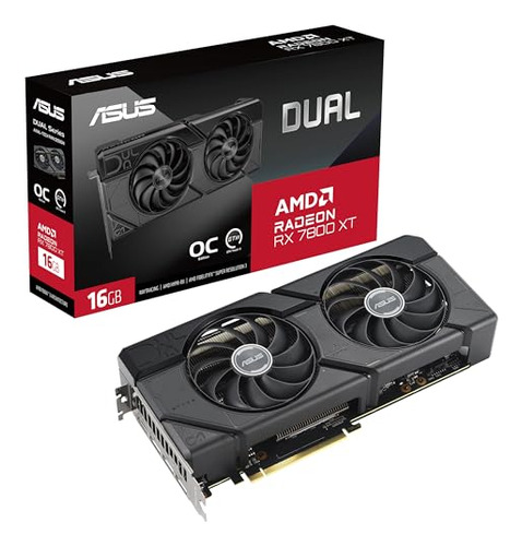 Placa De Video Asus Dual Rx 7800xt 16gb Gddr6x