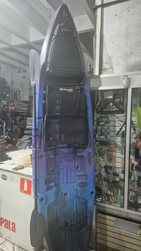Caiaque Brudden Combat Fishing Box Com Cadeira Confortável Azul