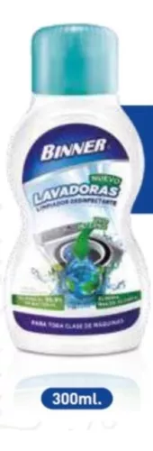 Limpiador De Lavadoras Binner Impecables Desinfectante 300 Ml - Home Sentry