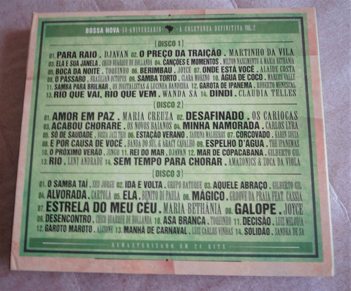 Bossa Nova- 3 Cd- Música De Clásicos De Brasil (Usado)