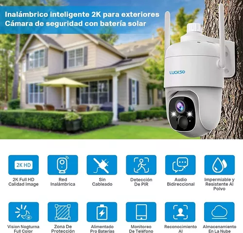 Camara De Seguridad Bateria HD Wifi Inalambricas Para Casa y Exterior Con  Audio