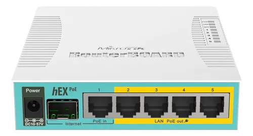 comprar Mikrotik - Routerboard Rb960pgs Hex Poe 800mhz 128ram Gigabi