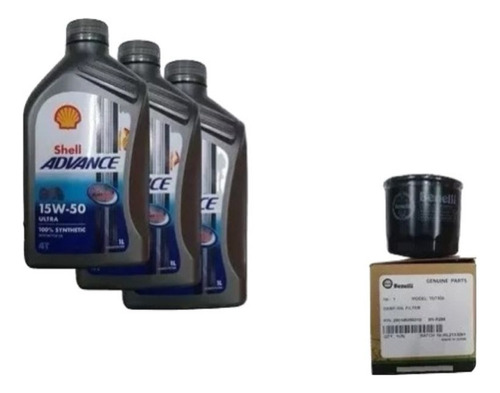 Combo Aceite + Filtro Original Benelli 302s 302r Tnt300 Ram