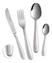 Comprar Set De Cubiertos 24 Piezas Gamuza Ejecutiva Acero Inoxidable Aisi 430 Cuchillo Monoblock