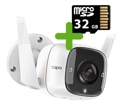 Cámara Seguridad Wifi Tapo C320w Exterior 2k Qhd Sd 32gb