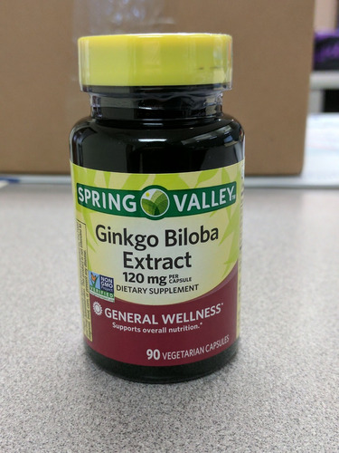 Extracto De Ginkgo Biloba120 Mg Spring Valley 90 Cápsulas