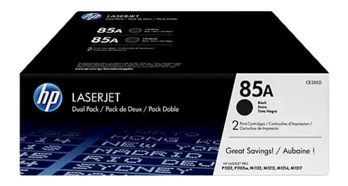 Toner Hp 85a Negro Dual Pack Ce285ad  P/imp 1102w Original