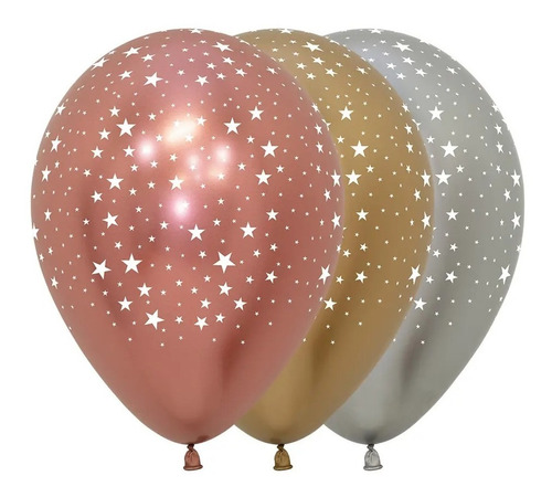 Globos Reflex Infinity Estrellas R5