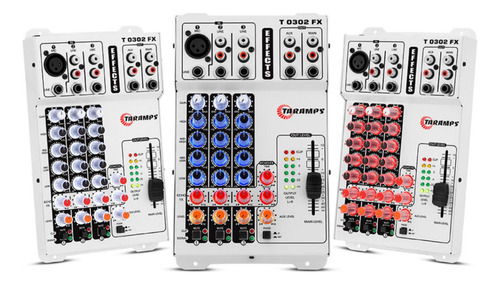 Mesa De Som Taramps T0302 Player Fx Efeito Echo 3 Canais 