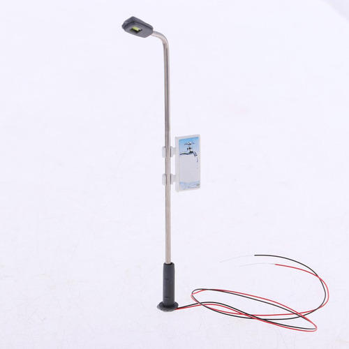 2 Ho Model Train Railroad Scenery Build Led Lamppost 1/200